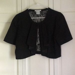Cropped short sleeve blazer